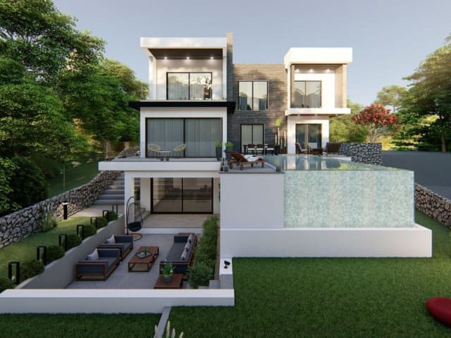 4+1 SATILIK TRİPLEX VİLLA