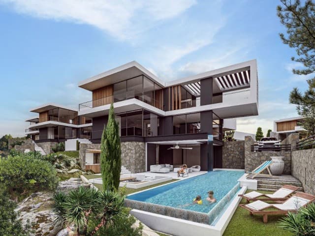 GİRNE ÇATALKÖY,DE 4+1 SATILIK ULTRA LUX VİLLALAR