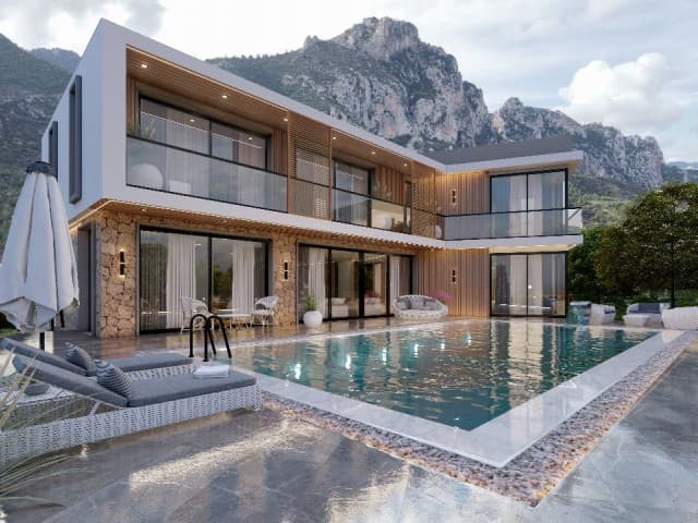 KUZEY KIBRISTA GİRNE KARMİNİN EŞSİZ MANZARASINDA LUX VİLLA